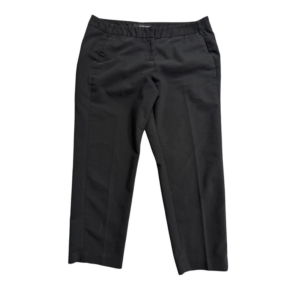 Amanda + Chelsea Black Petite Dress Pants Size 14P Ankle Trouser Career Wear